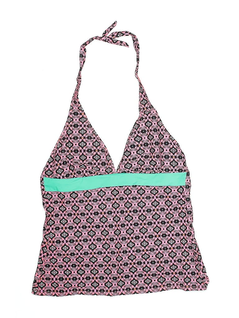 Pre-owned Dippin' Daisy's Swimwear Swimsuit Top Pink Print Pattern Swimwear