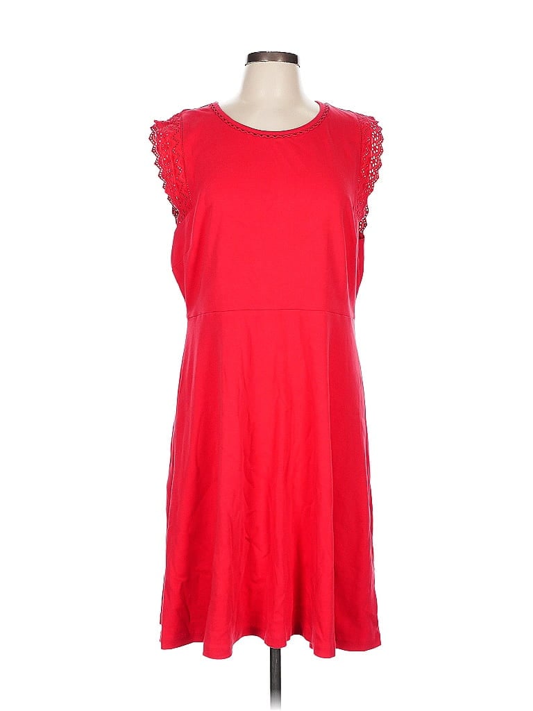 Pre-owned Talbots Casual Dress In Red