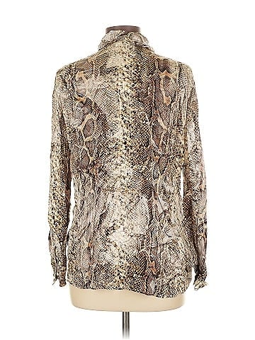 Les Copains Long Sleeve Silk Top (view 2)