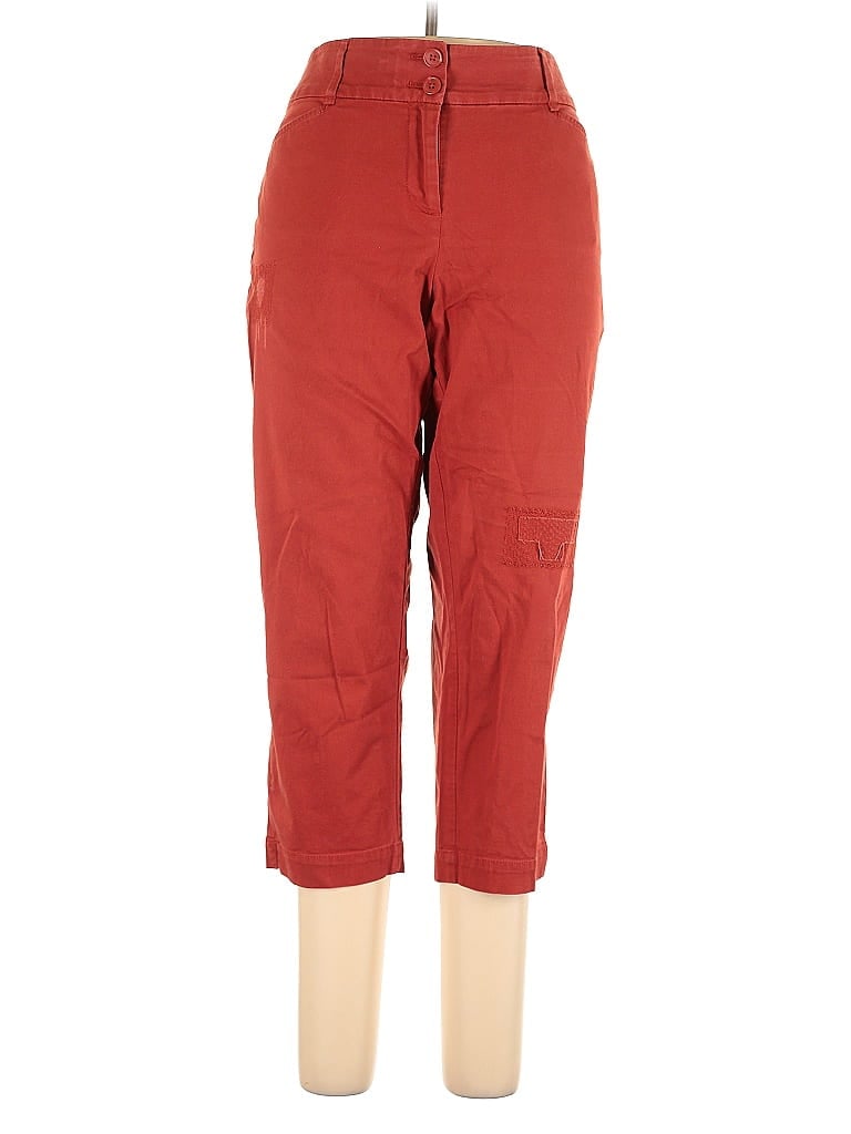 Pre-owned Ann Taylor Loft Outlet Casual Pants In Red