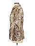 Les Copains 100% Silk Animal Print Gold Tan Long Sleeve Silk Top Size EU (IT) 48 / US 12 - photo 4