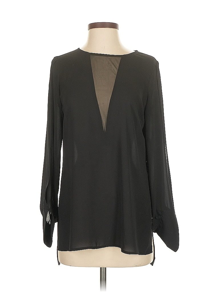 Pre-owned Express Long Sleeve Blouse In Gray