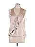 Worth Silver Tan Sleeveless Blouse Size 10 - photo 1