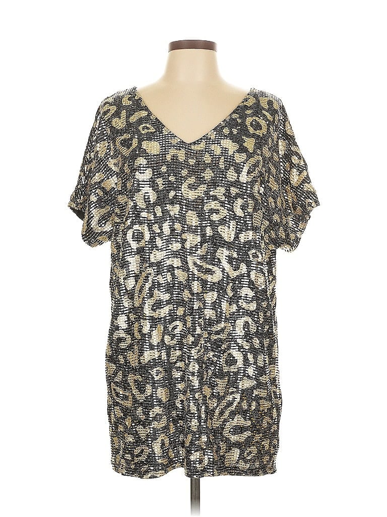 Pre-owned Adrienne Casual Dress In Gold