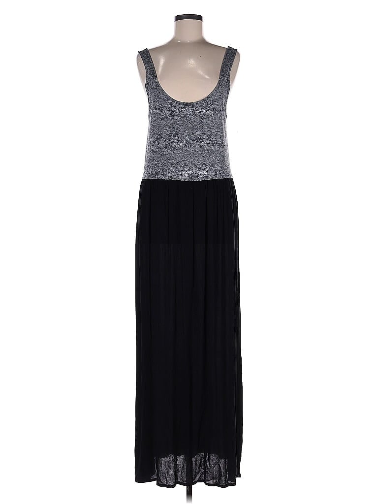 Lou & Grey Gray Black Casual Dress Size M - photo 1