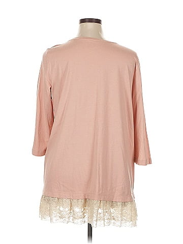 LOGO by Lori Goldstein 3/4 Sleeve Top (view 2)