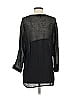 Tibi 100% Viscose Rayon Black Long Sleeve Blouse Size S - photo 2