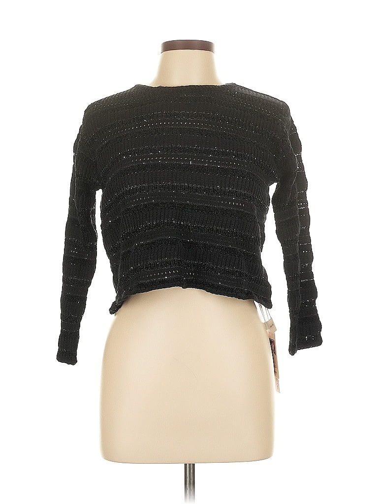 Assorted Brands Pullover Sweater In Black