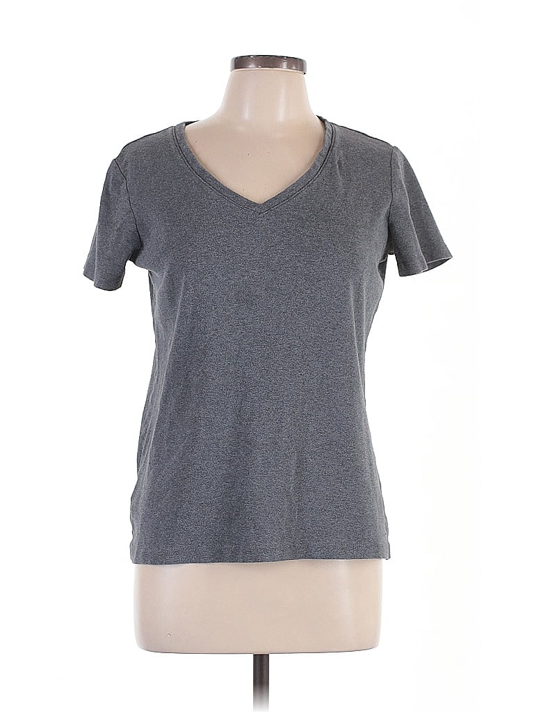 Pre-owned Eddie Bauer Short Sleeve T-shirt In Gray