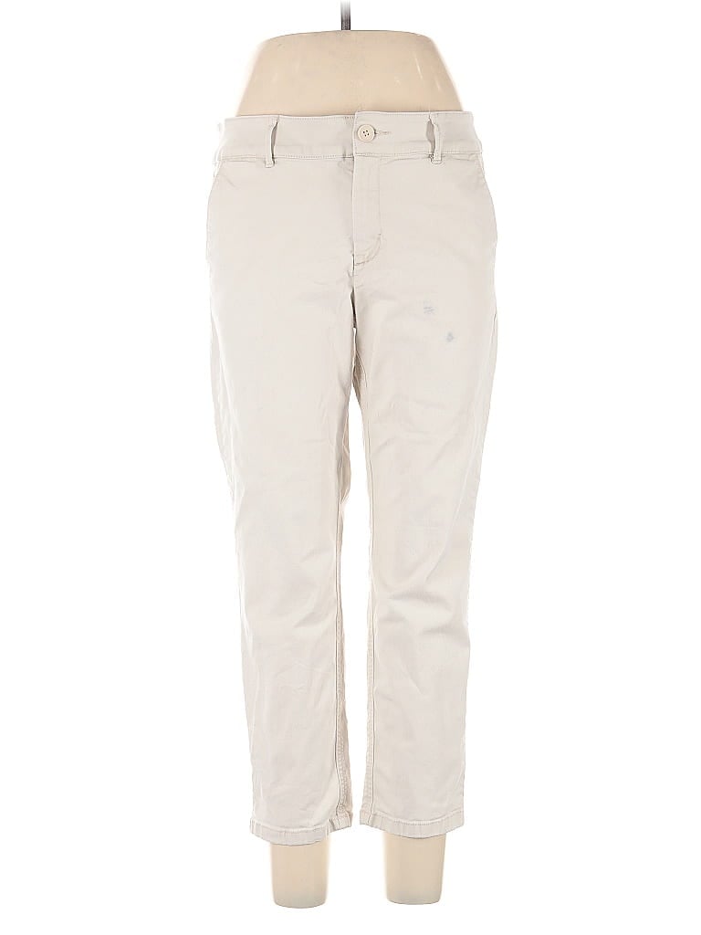 Pre-owned Ann Taylor Loft Outlet Khaki Pant In White