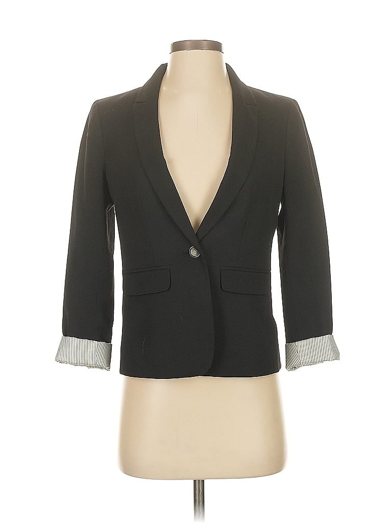 Pre-owned Ann Taylor Loft Blazer Jacket In Gray