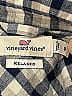 Vineyard Vines 100% Polyester Plaid Blue Long Sleeve Blouse Size 0 - photo 7