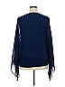 DG^2 by Diane Gilman 100% Polyester Blue Poncho Size XL - photo 2