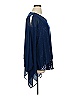 DG^2 by Diane Gilman 100% Polyester Blue Poncho Size XL - photo 4