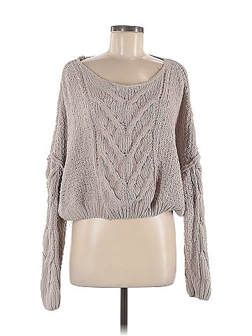 Woven Heart Pullover Sweater (view 1)