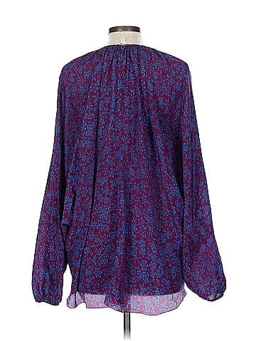 Elizabeth and James Long Sleeve Silk Top (view 2)