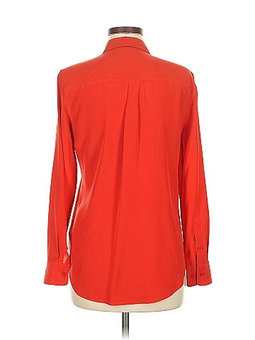 Equipment Long Sleeve Silk Top (view 2)