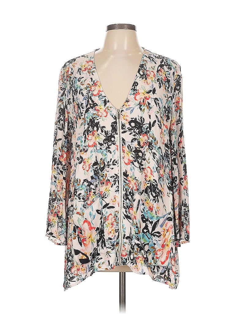 Pre-owned French Connection 3/4 Sleeve Blouse In White