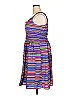 City Chic 100% Polyester Stripes Purple Casual Dress Size 18 - photo 5