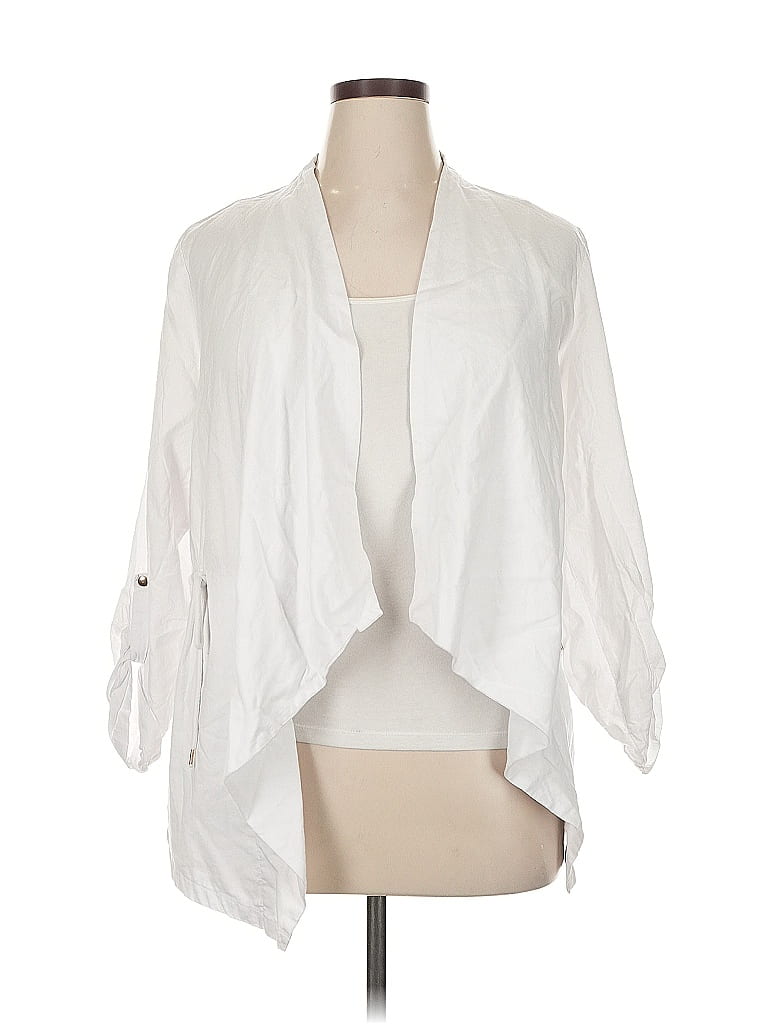 Zac & Rachel White Cardigan Size XL - photo 1