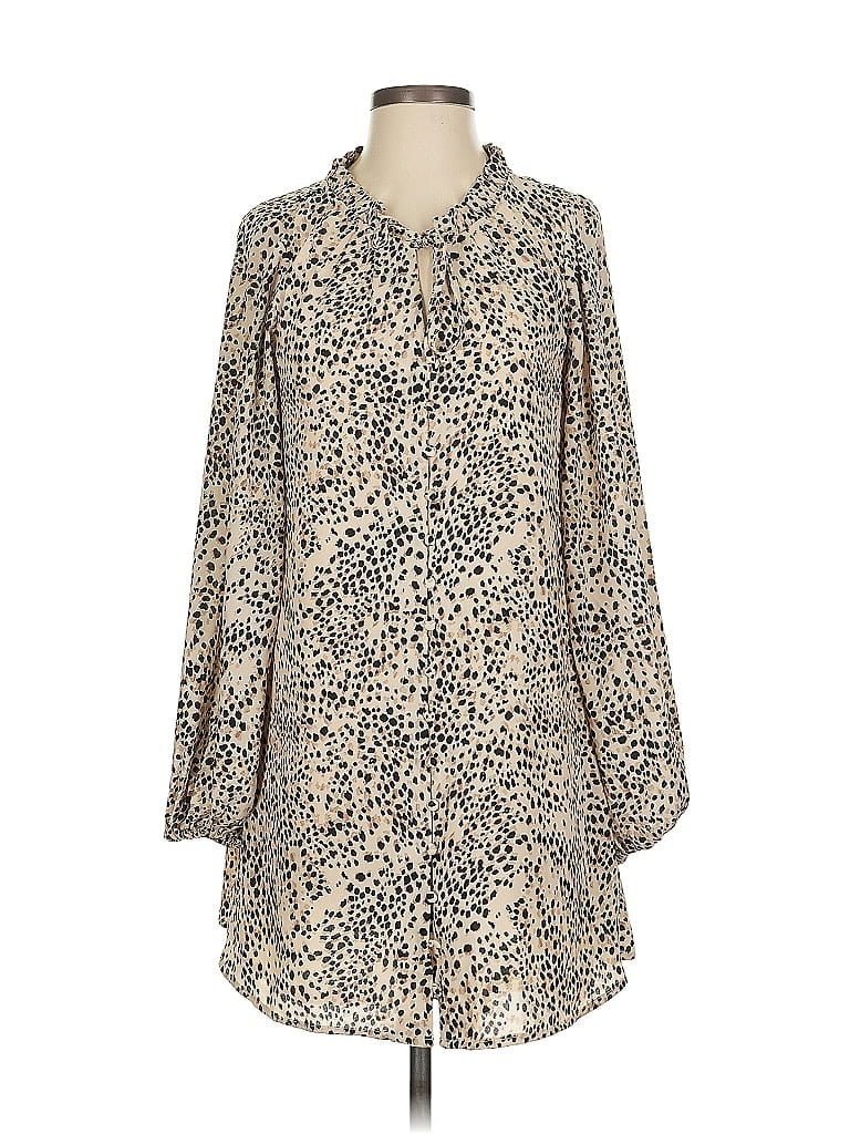 Pre-owned Buddy Love Casual Dress In Brown