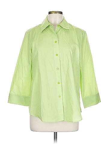 Foxcroft 3/4 Sleeve Button-Down Shirt (view 1)