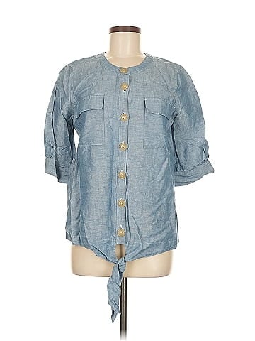 Ann Taylor 3/4 Sleeve Button-Down Shirt (view 1)