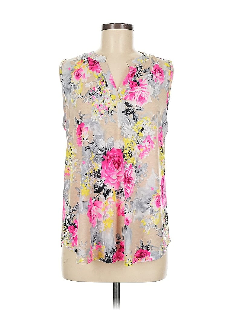 Pre-owned Sew In Love Sleeveless Blouse In Gray