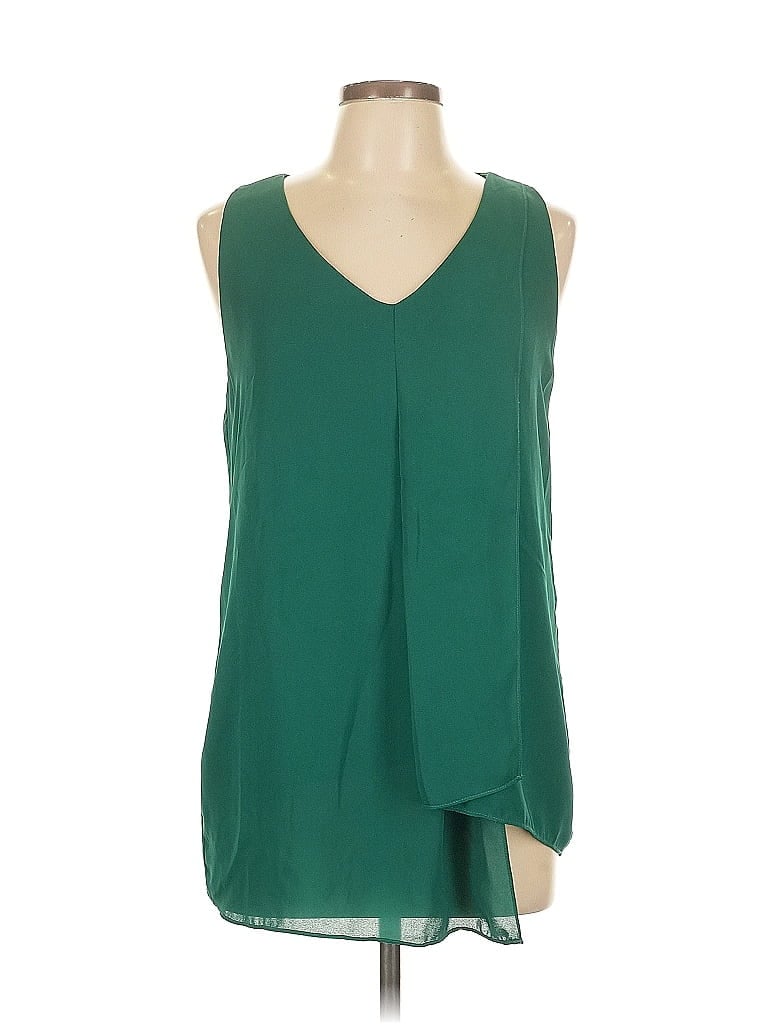 Click to view more detailed imagery on our partner's website Pre-owned Joan Vass Sleeveless Blouse In Green