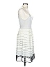 Christina Jacobs 100% Polyester Stripes White Ivory Casual Dress Size L - photo 4