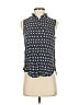 Levi's 100% Viscose Black Sleeveless Button-Down Shirt Size XS - photo 1