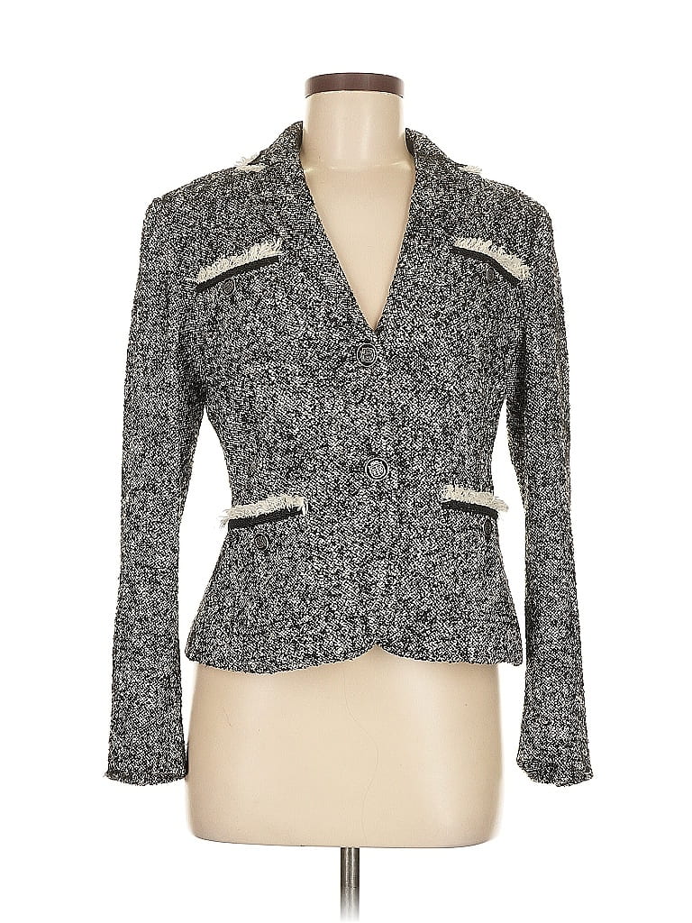 Pre-owned Talbots Blazer Jacket In Gray
