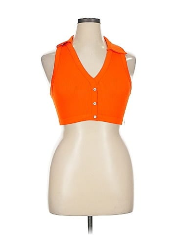 Out From Under Sleeveless Button-Down Shirt (view 1)