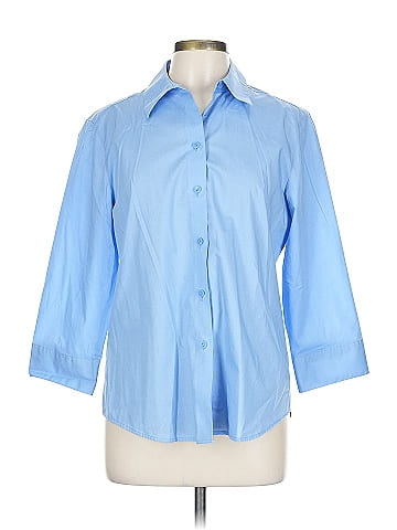 Foxcroft 3/4 Sleeve Button-Down Shirt (view 1)