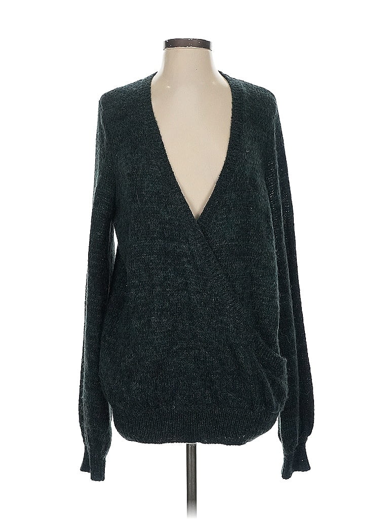 Pre-owned Free People Pullover Sweater In Green
