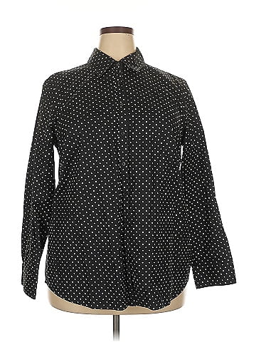 Jones New York Signature Long Sleeve Button-Down Shirt (view 1)