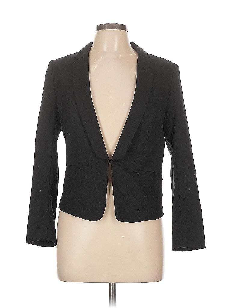 Pre-owned H&m Blazer Jacket In Black