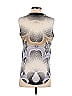 1.State 100% Polyester Silver Sleeveless T-Shirt Size XS - photo 2
