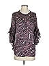Vince Camuto 100% Polyester Purple 3/4 Sleeve Blouse Size S - photo 1