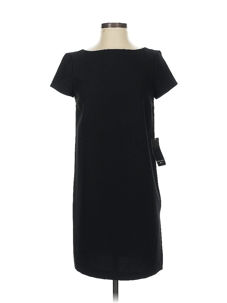 Zara Basic Casual Dress In Black