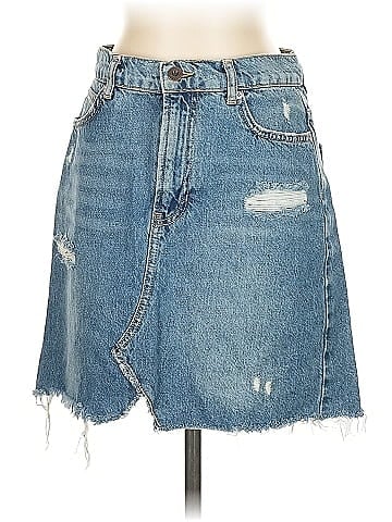 We the Free Denim Skirt (view 1)