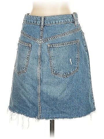 We the Free Denim Skirt (view 2)