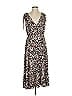Julia Jordan Animal Print Brown Casual Dress Size 4 - photo 1
