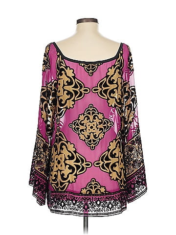 Hale Bob 3/4 Sleeve Silk Top (view 2)