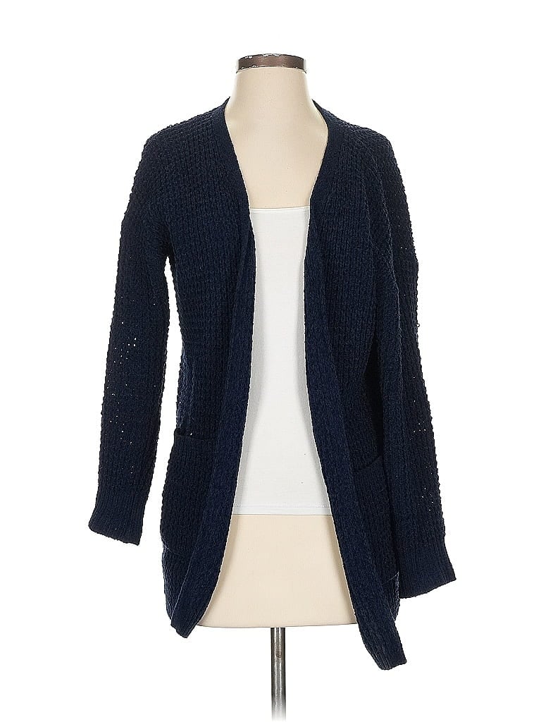 Pre-owned Pink Rose Cardigan Sweater In Blue