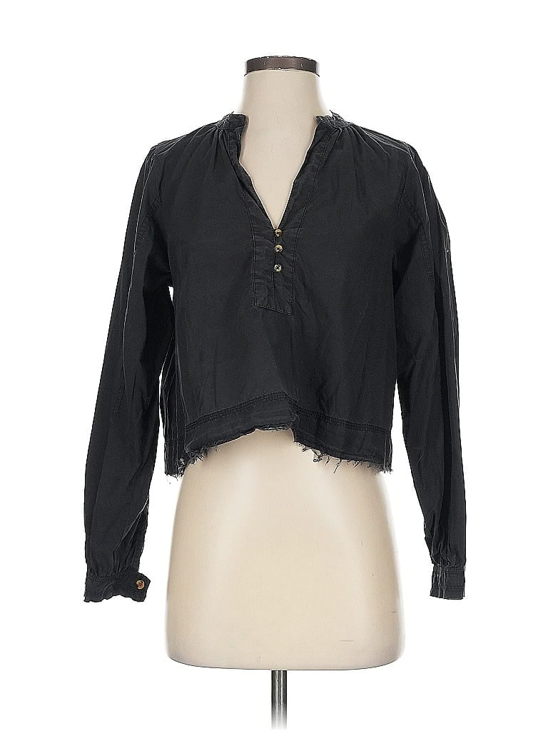 Click to view more detailed imagery on our partner's website Pre-owned Pilcro Long Sleeve Blouse In Black