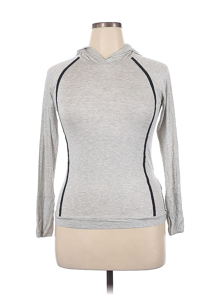 Click to view more detailed imagery on our partner's website Pre-owned Zella Long Sleeve Top Gray Cowl Neck Tops