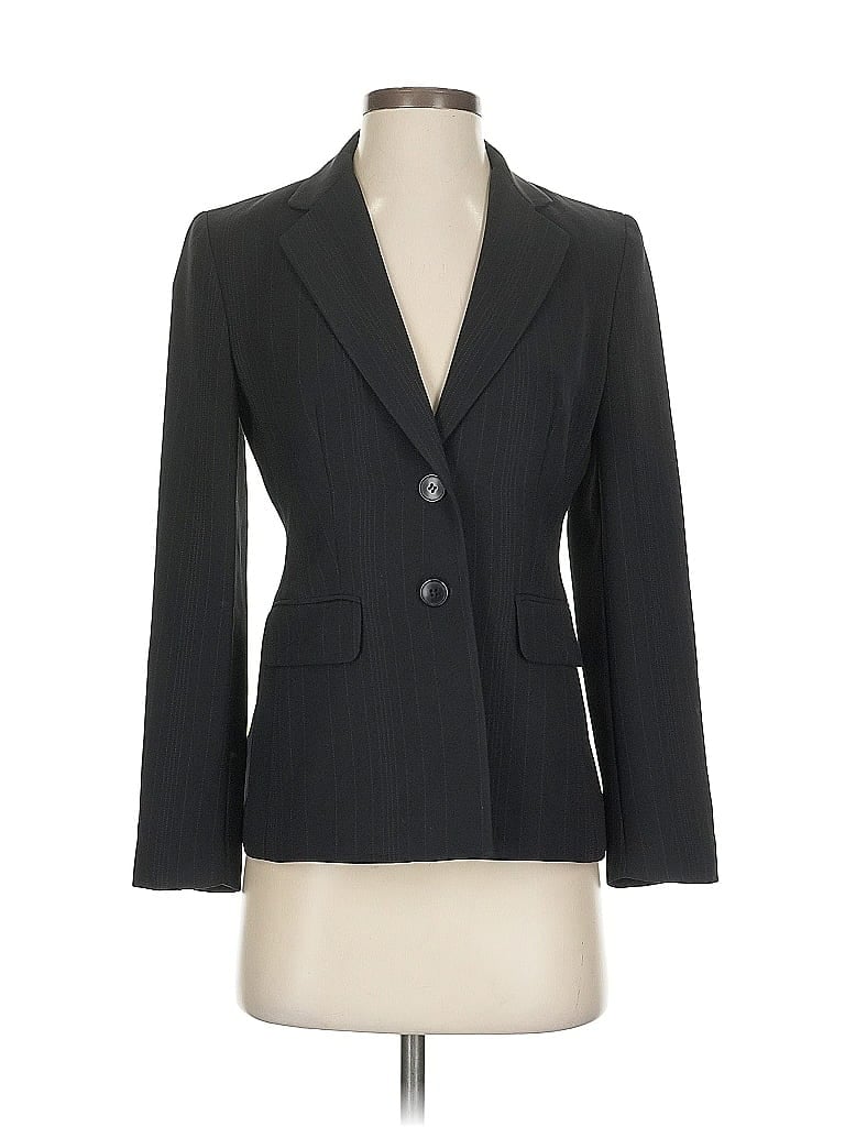 Pre-owned Ann Taylor Loft Blazer Jacket In Gray
