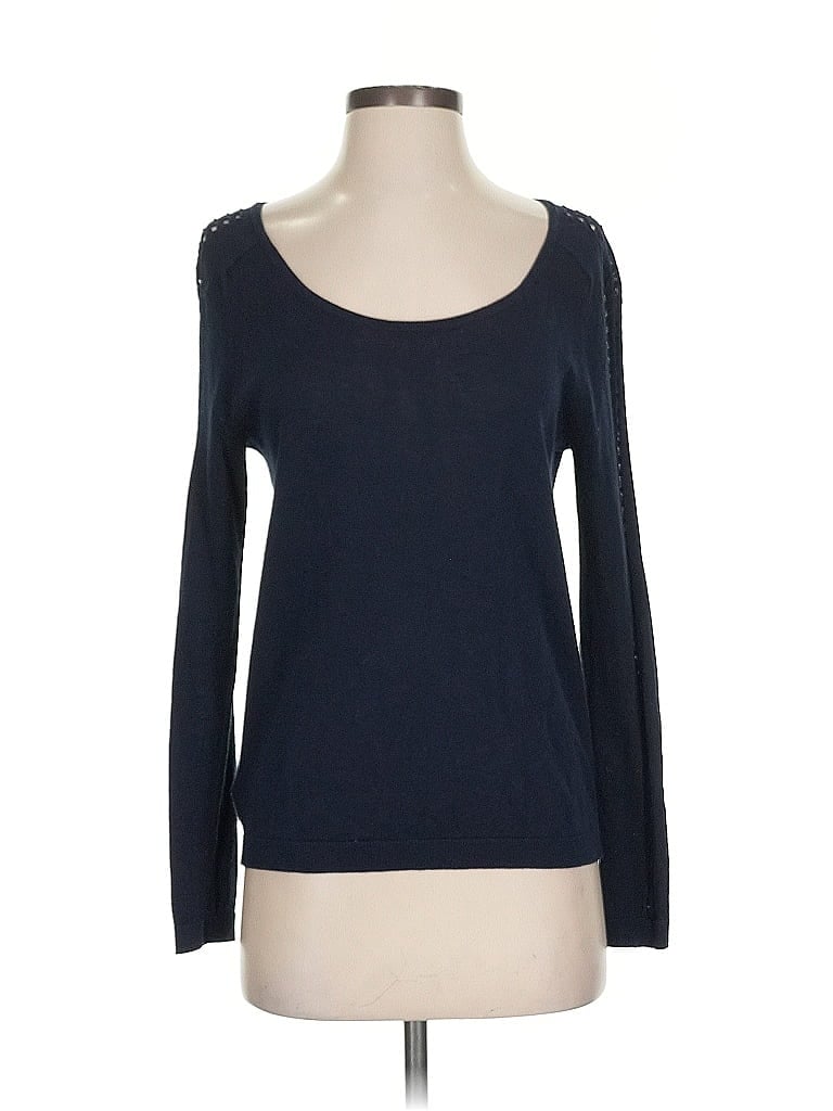 Pre-owned Ann Taylor Loft Pullover Sweater In Blue