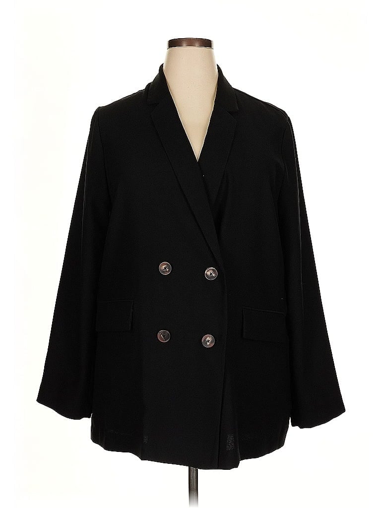 Elizabeth and James 100% Polyester Black Blazer Size XXL - photo 1